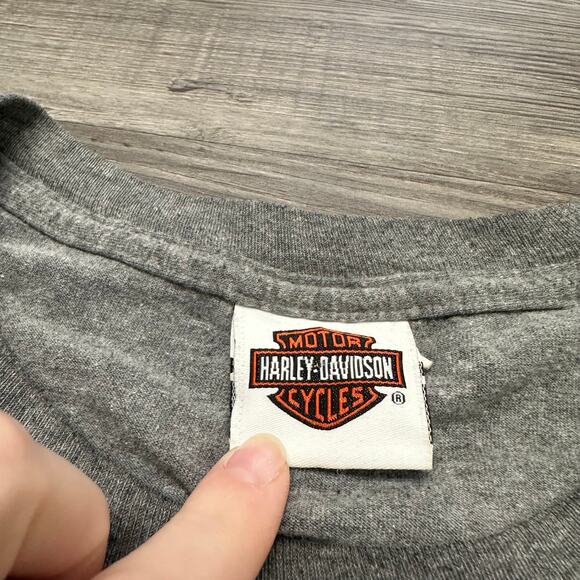 Harley Davidson‎ Motorcycles High Point Cyber Flames Gray Mens XL Biker T-Shirt - Picture 5 of 9